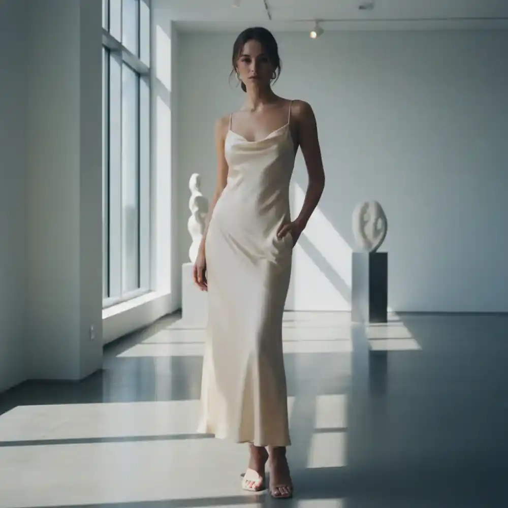 Sleek minimalist dress from the 1990s