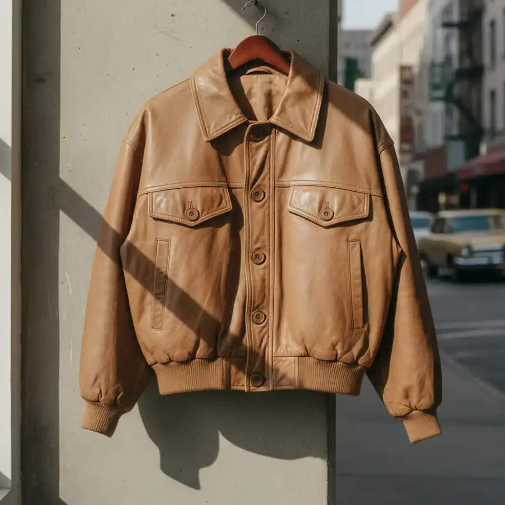 1980s Boxy Leather Jacket