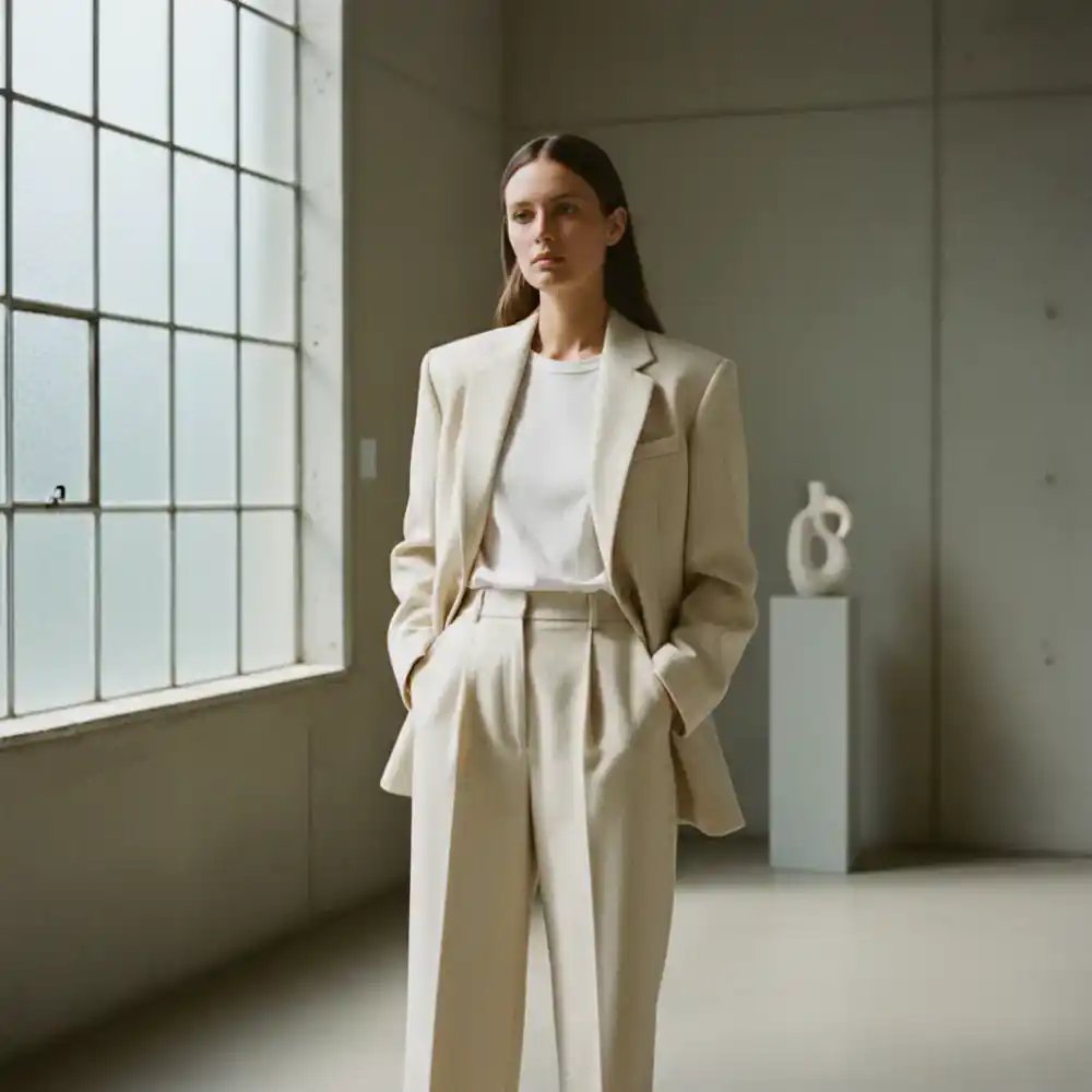 1990s Minimalist Wool Blazer